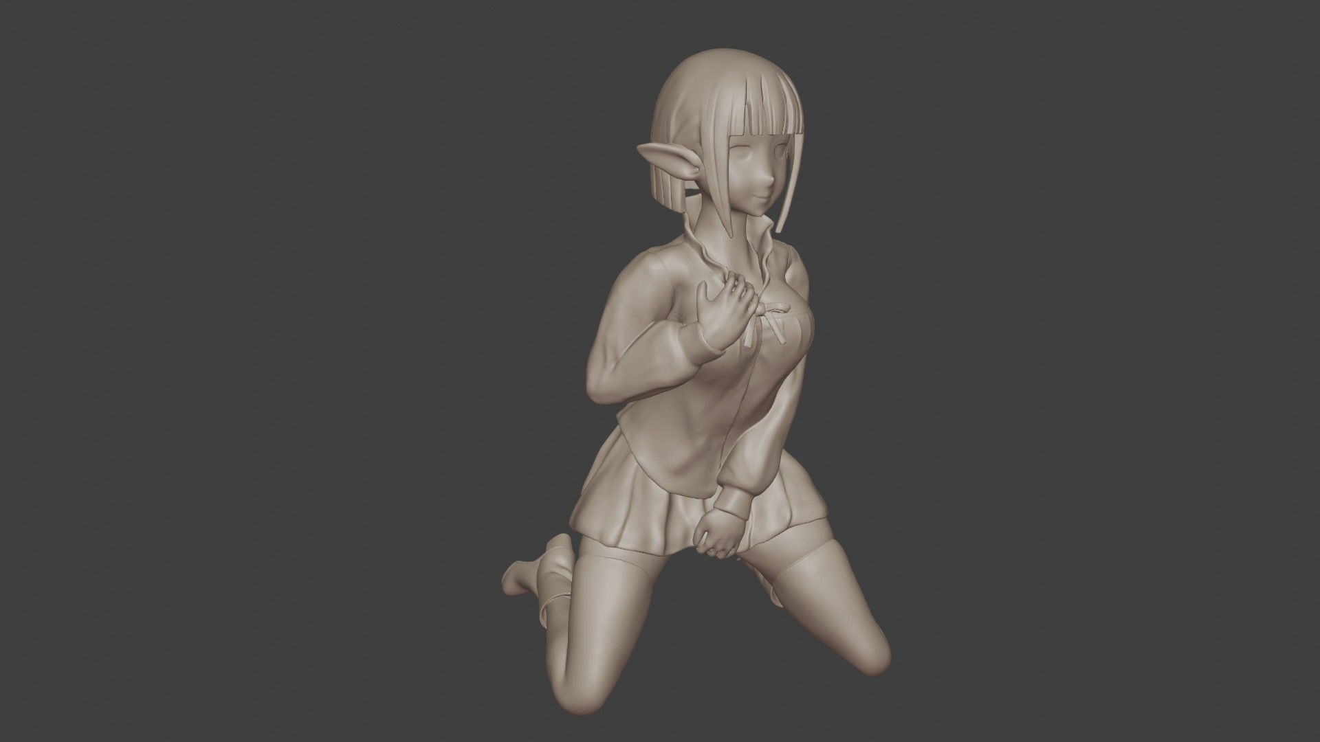 Eina Tulle Figurine 3D print model_30