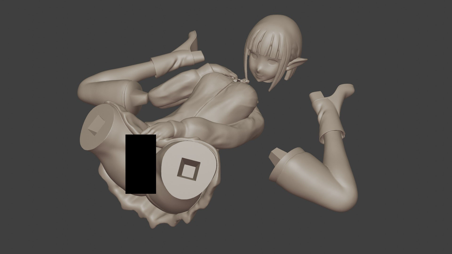 Eina Tulle Figurine 3D print model_36