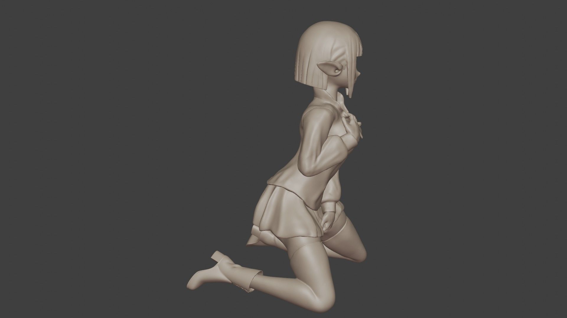Eina Tulle Figurine 3D print model_25