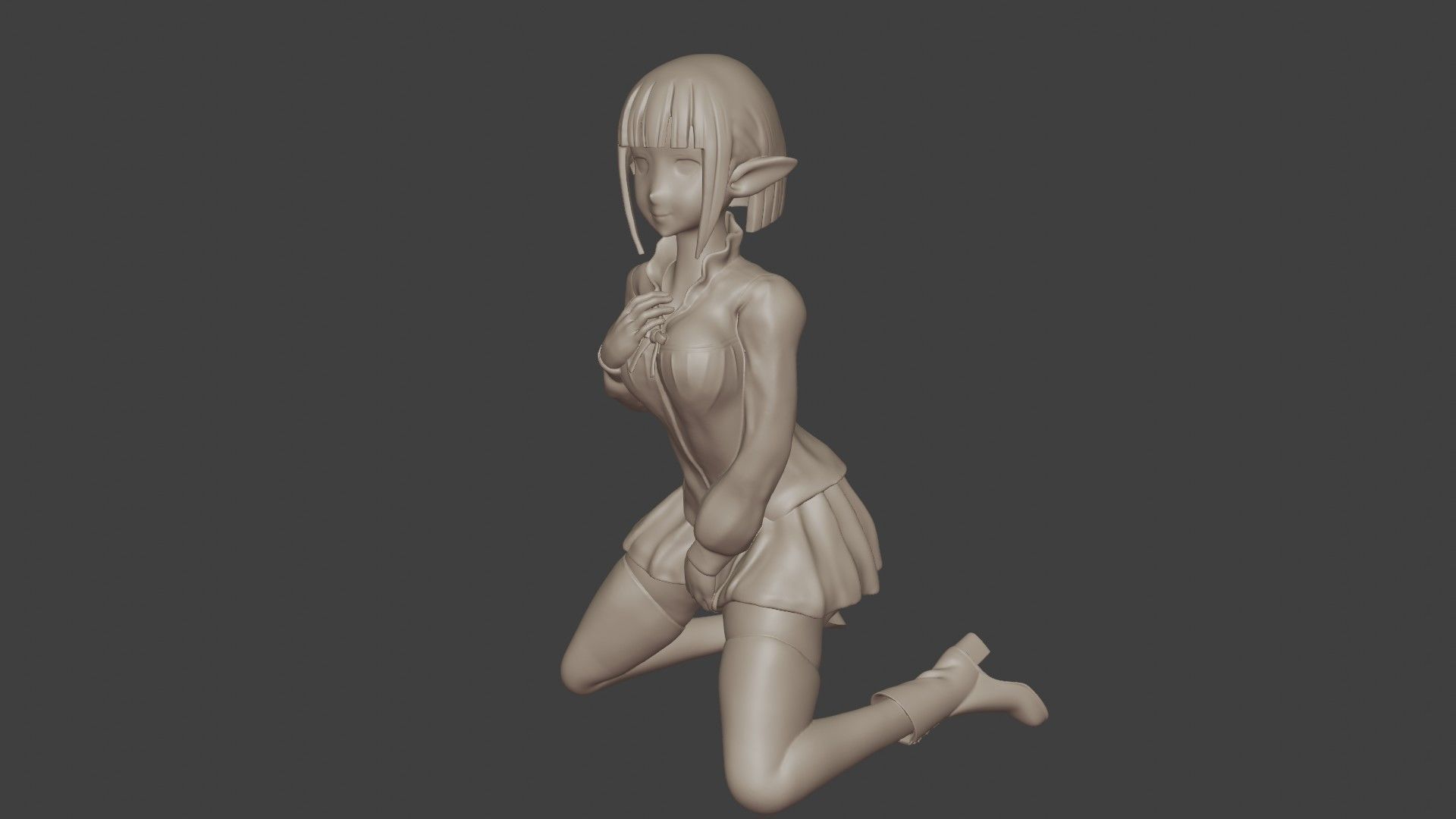 Eina Tulle Figurine 3D print model_2