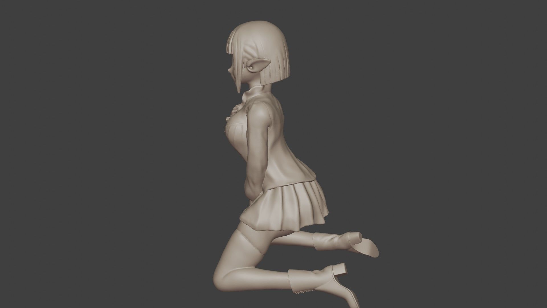 Eina Tulle Figurine 3D print model_7