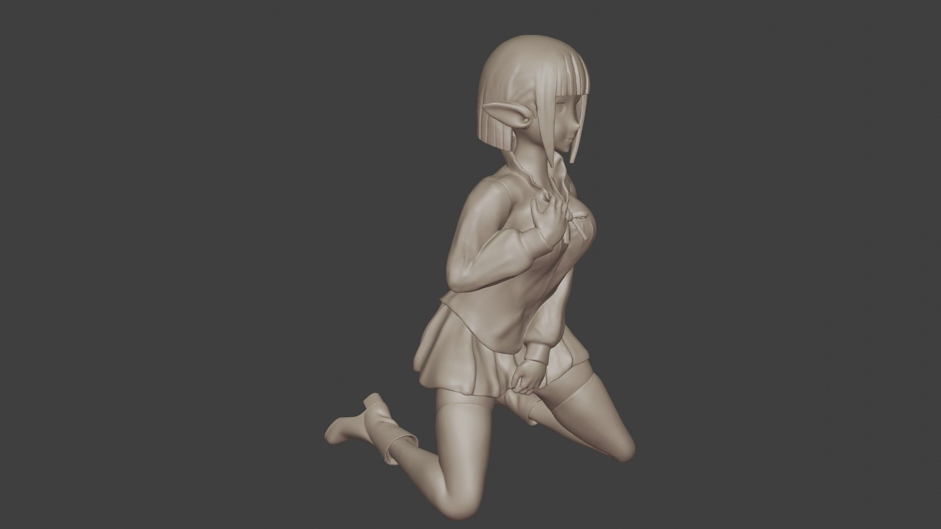 Eina Tulle Figurine 3D print model_28