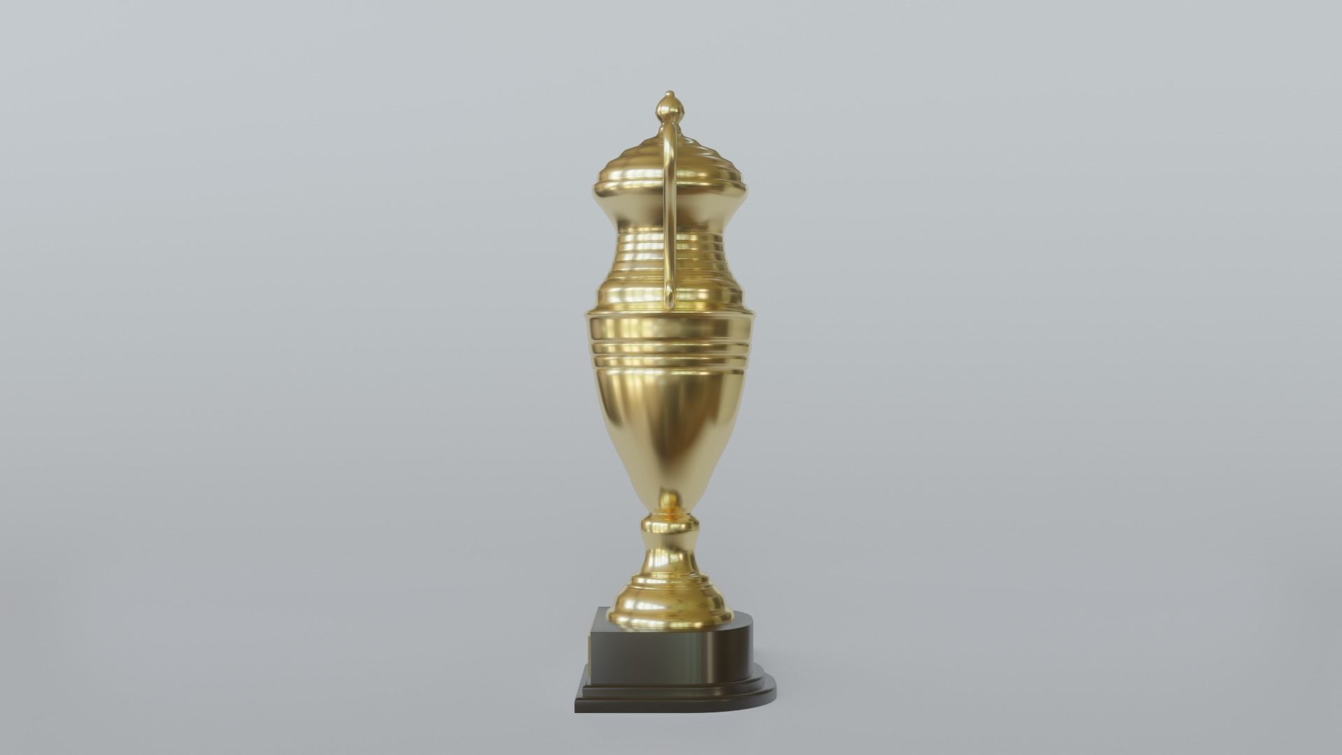 Trophy 3D model golden 3D model_3
