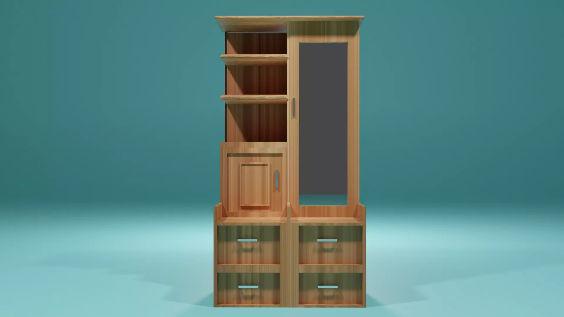 Dressing Table Free low-poly 3D model