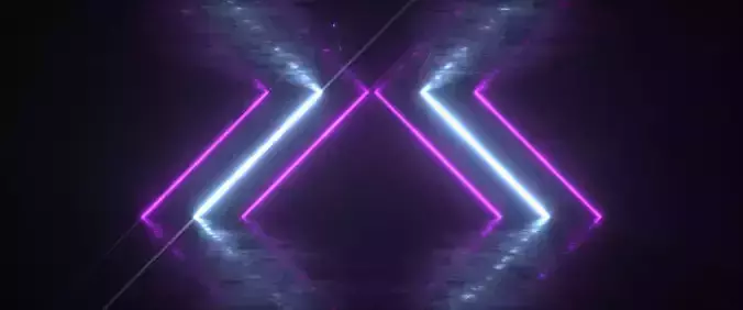 cyberpunk neon letter x