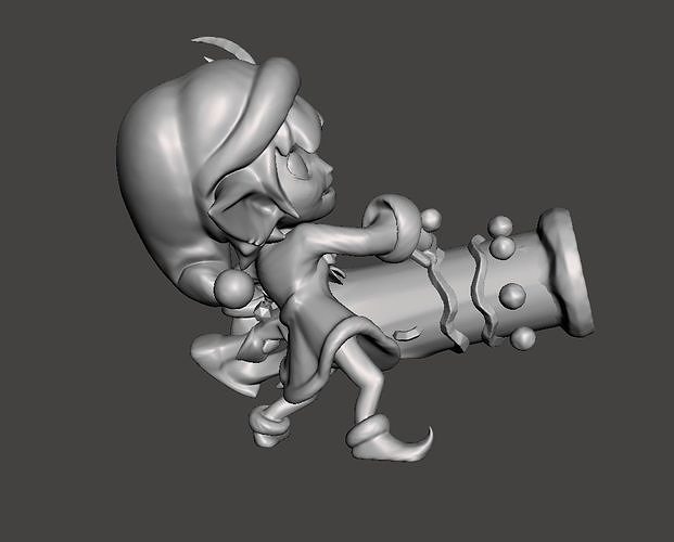 Earnest Elf Tristana 3D Model 3D print model