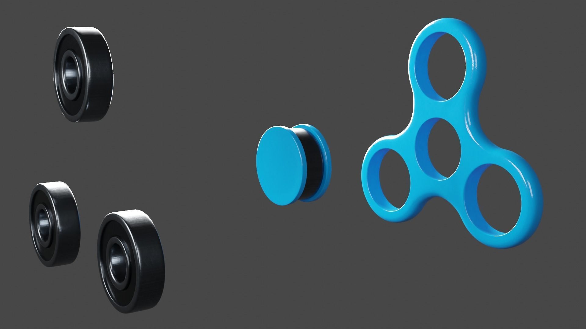 Fidget Spinner - Used 3D model_17