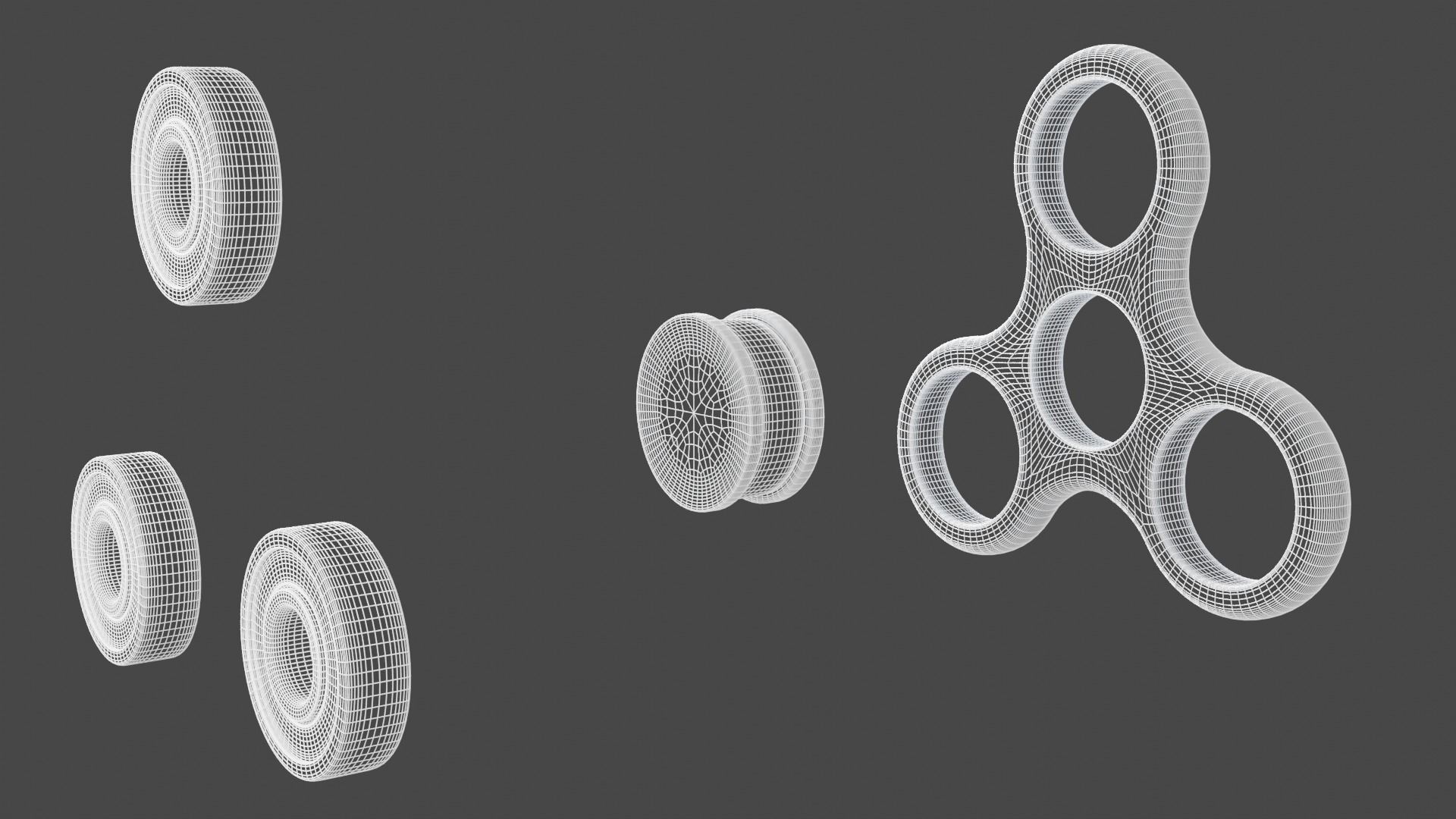 Fidget Spinner - Used 3D model_18