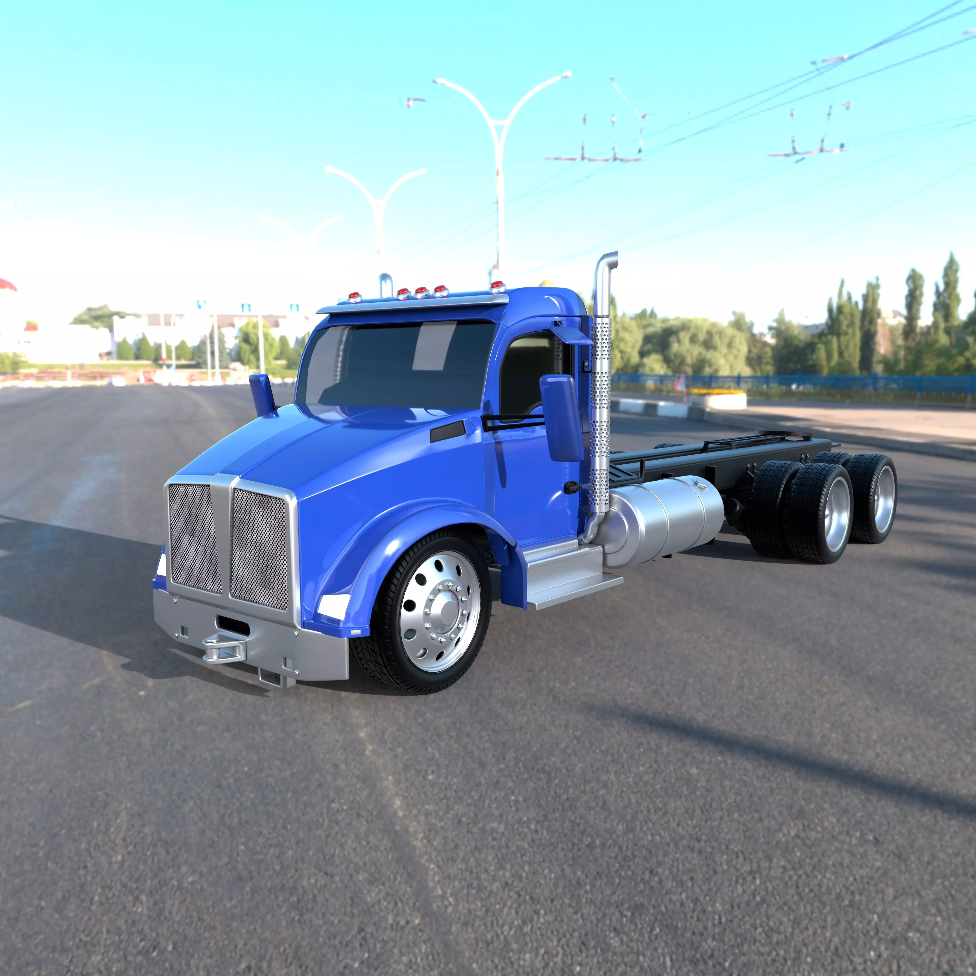 Kenworth T880 Low-poly 3D model