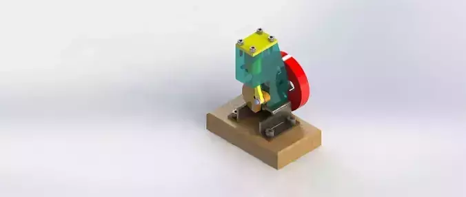 Pneumatic-Motor-Assembly robot Free 3D model