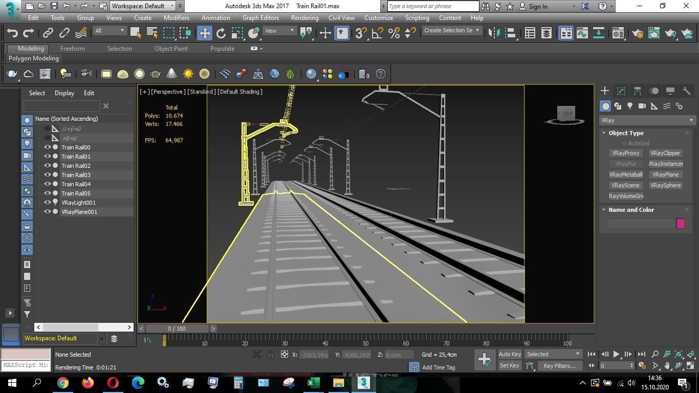 Train Rail 3D model_6