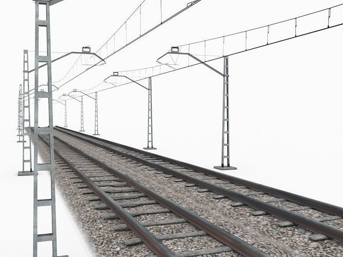 Train Rail 3D model