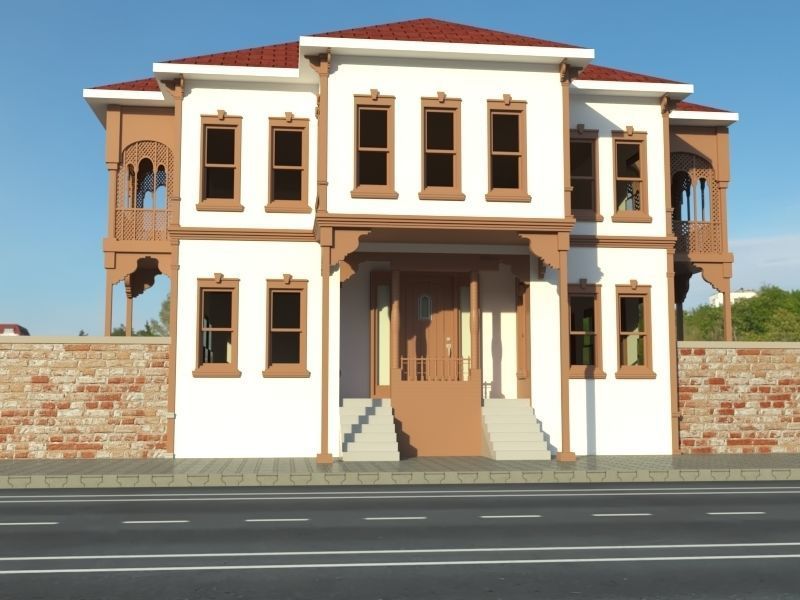 Modern Hause 3D model_2