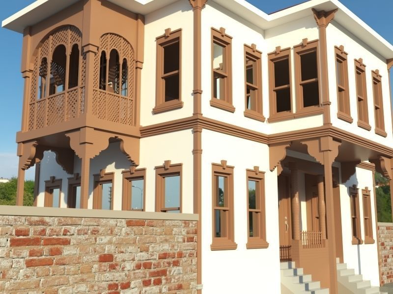 Modern Hause 3D model_4