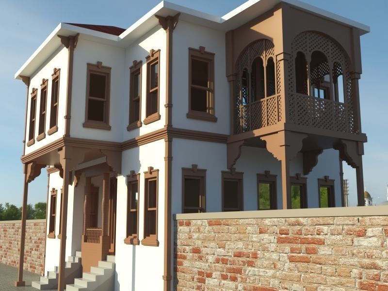 Modern Hause 3D model_3