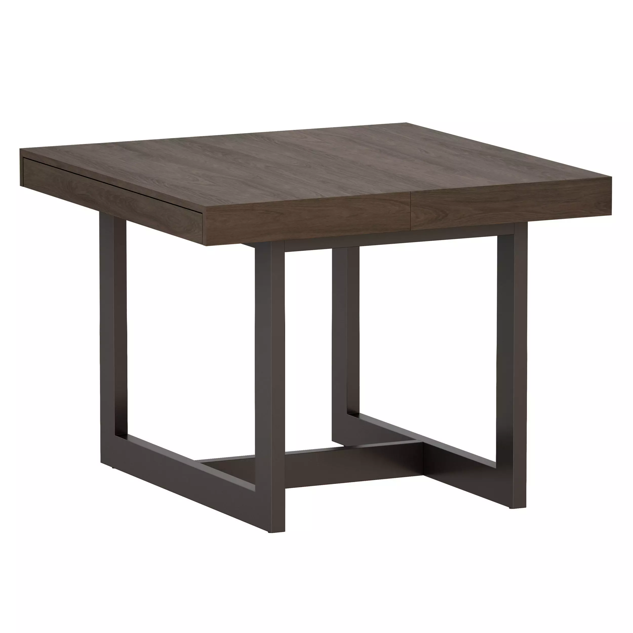 Archive Square Extension Dining Table Crate and Barrel Low-poly 3D model_0