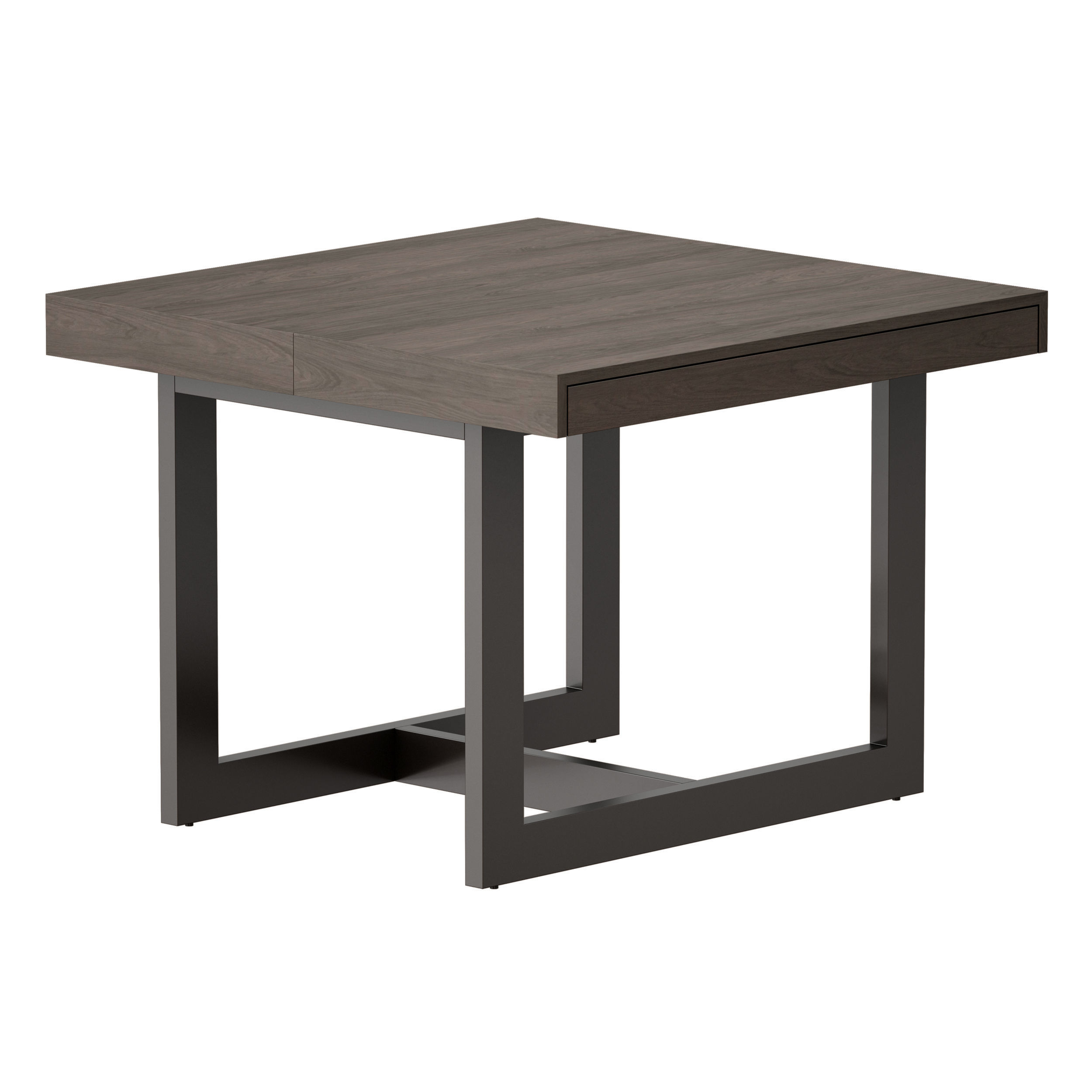 Archive Square Extension Dining Table Crate and Barrel Low-poly 3D model_7