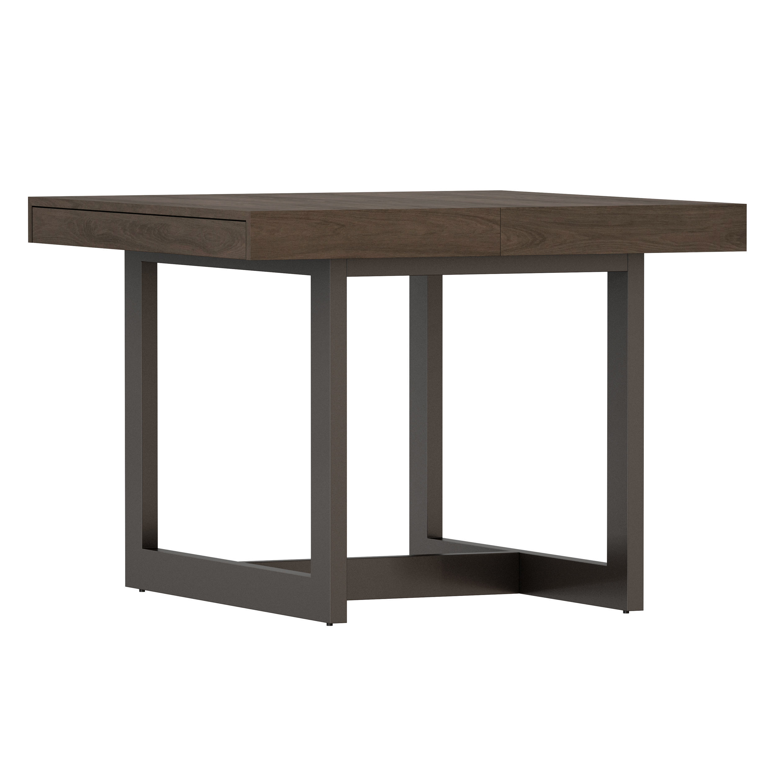 Archive Square Extension Dining Table Crate and Barrel Low-poly 3D model_1