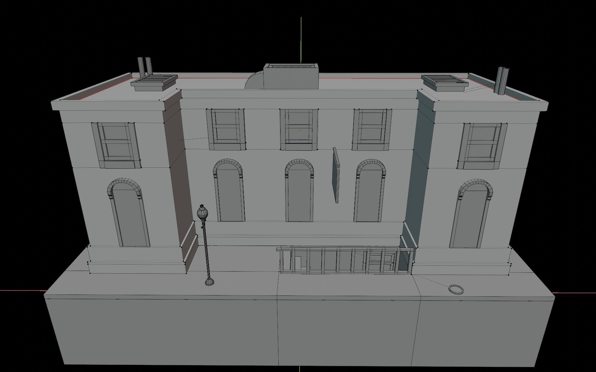 The Simpsons  cartoon House Low-poly 3D model_5