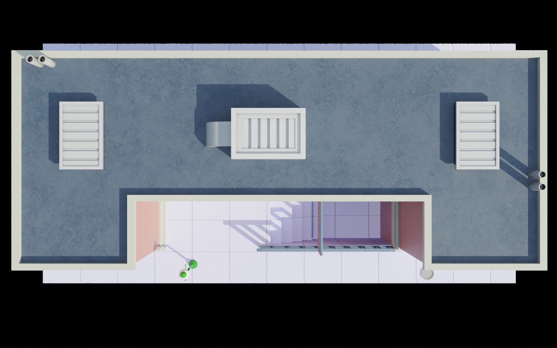 The Simpsons  cartoon House Low-poly 3D model_3