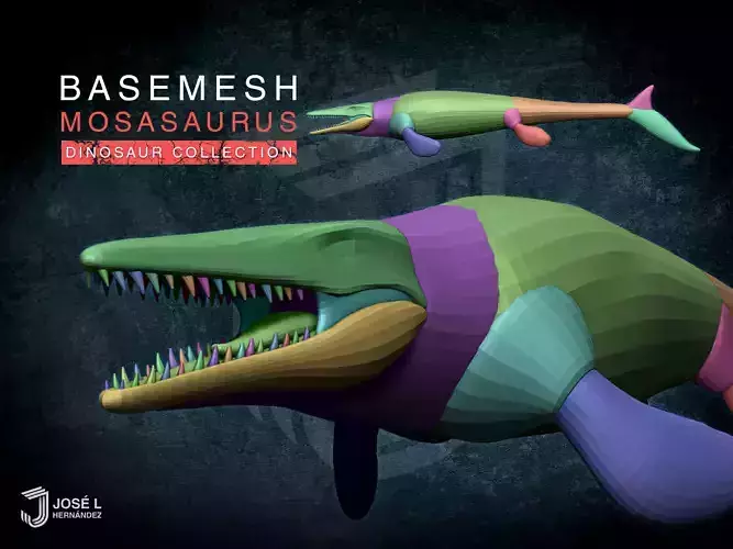 Basemesh Mosasaurus