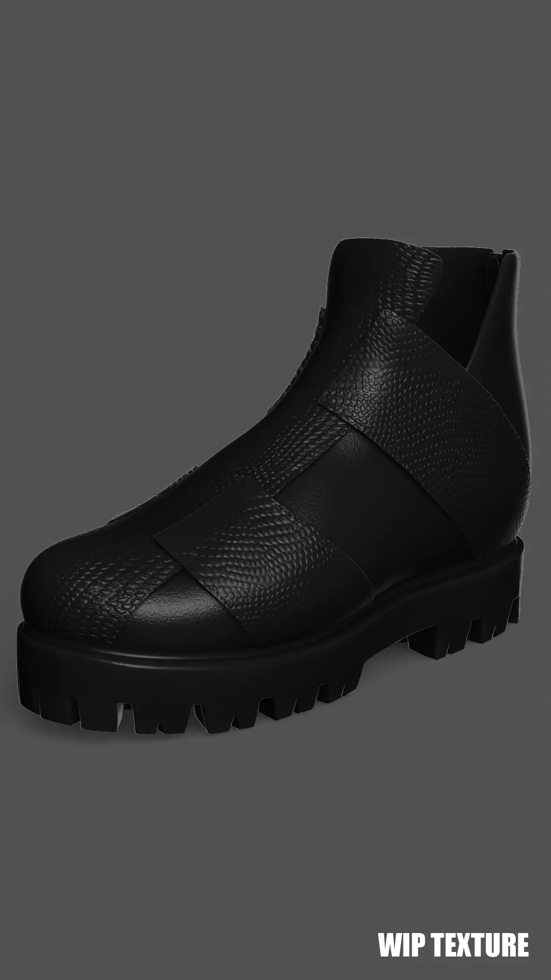 Boot High-poly and Low - poly Low-poly 3D model