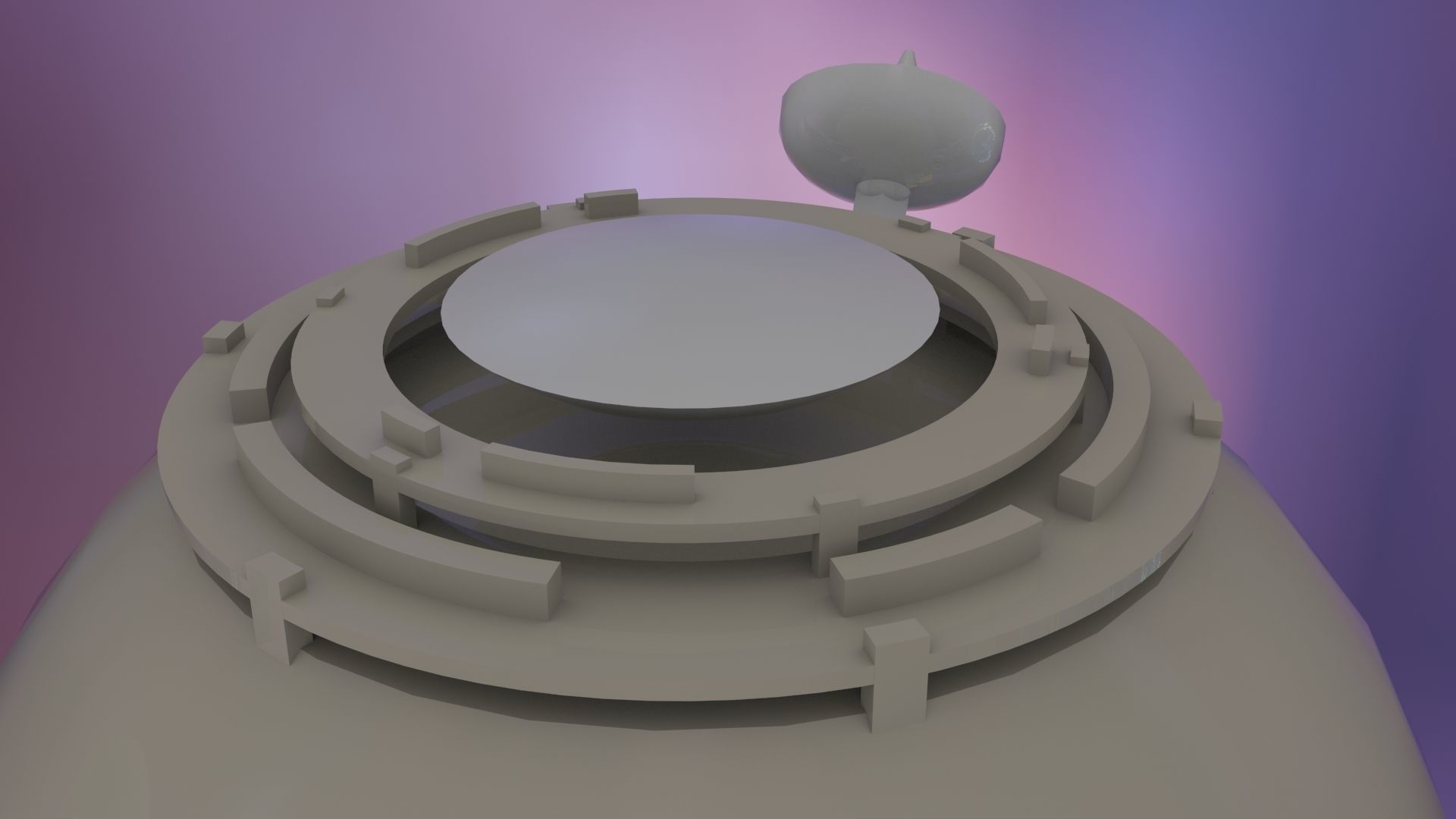 Satellite Low-Poly space station Free low-poly 3D model_9