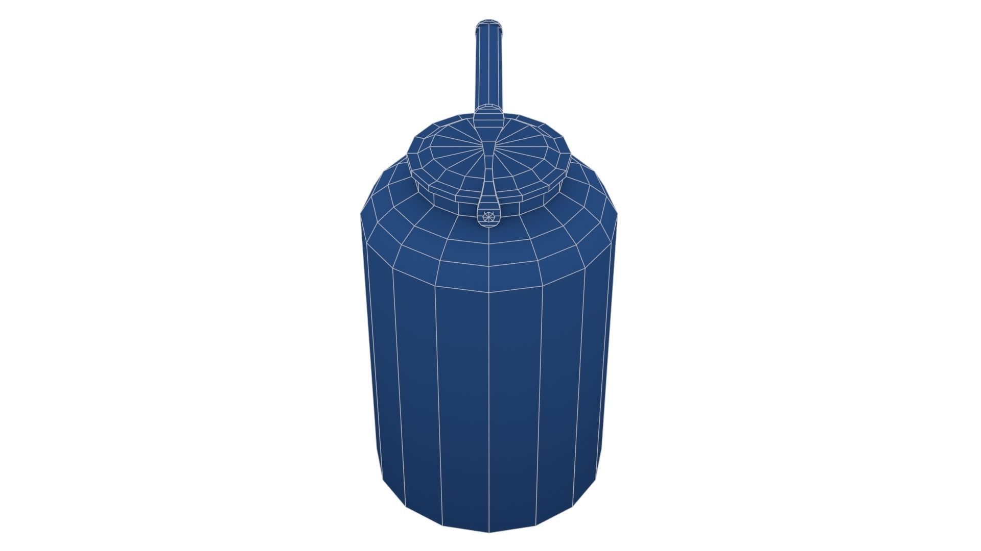 Old Bucket for Liquids Low-poly 3D model_27