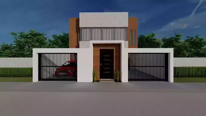 Villa rural Free 3D model