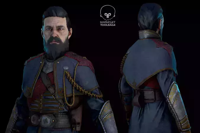 Knight of the Round Table Low-poly 3D model