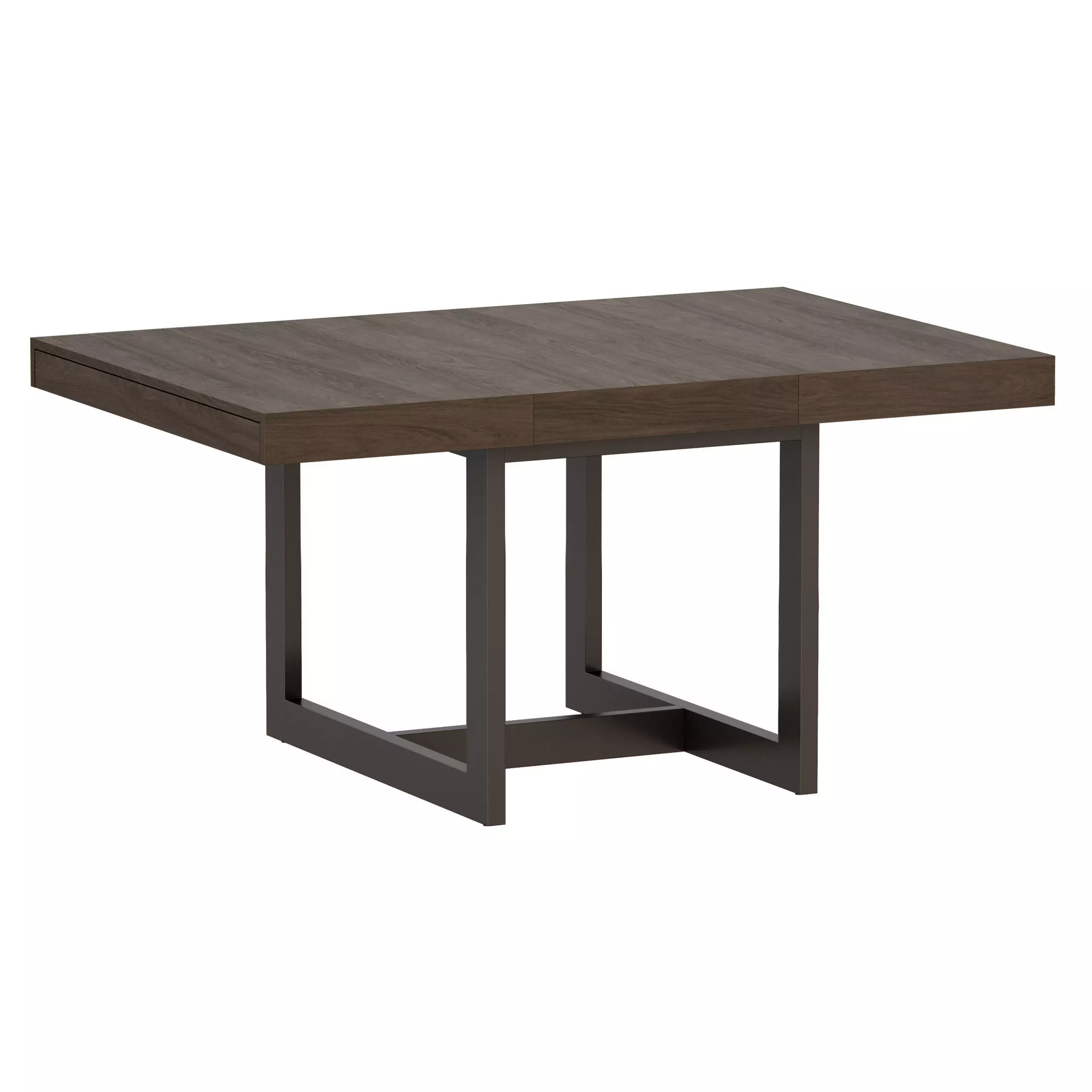 Archive Square Extension Dining Table Open Crate and Barrel Low-poly 3D model_0
