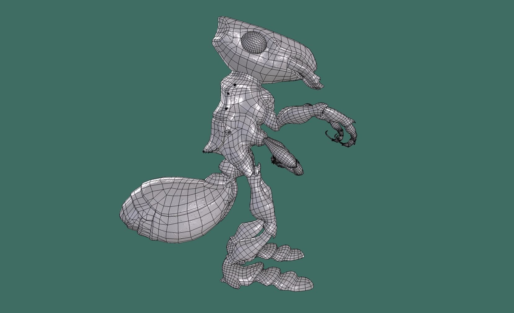 Ant - Giant Low-poly 3D model_5