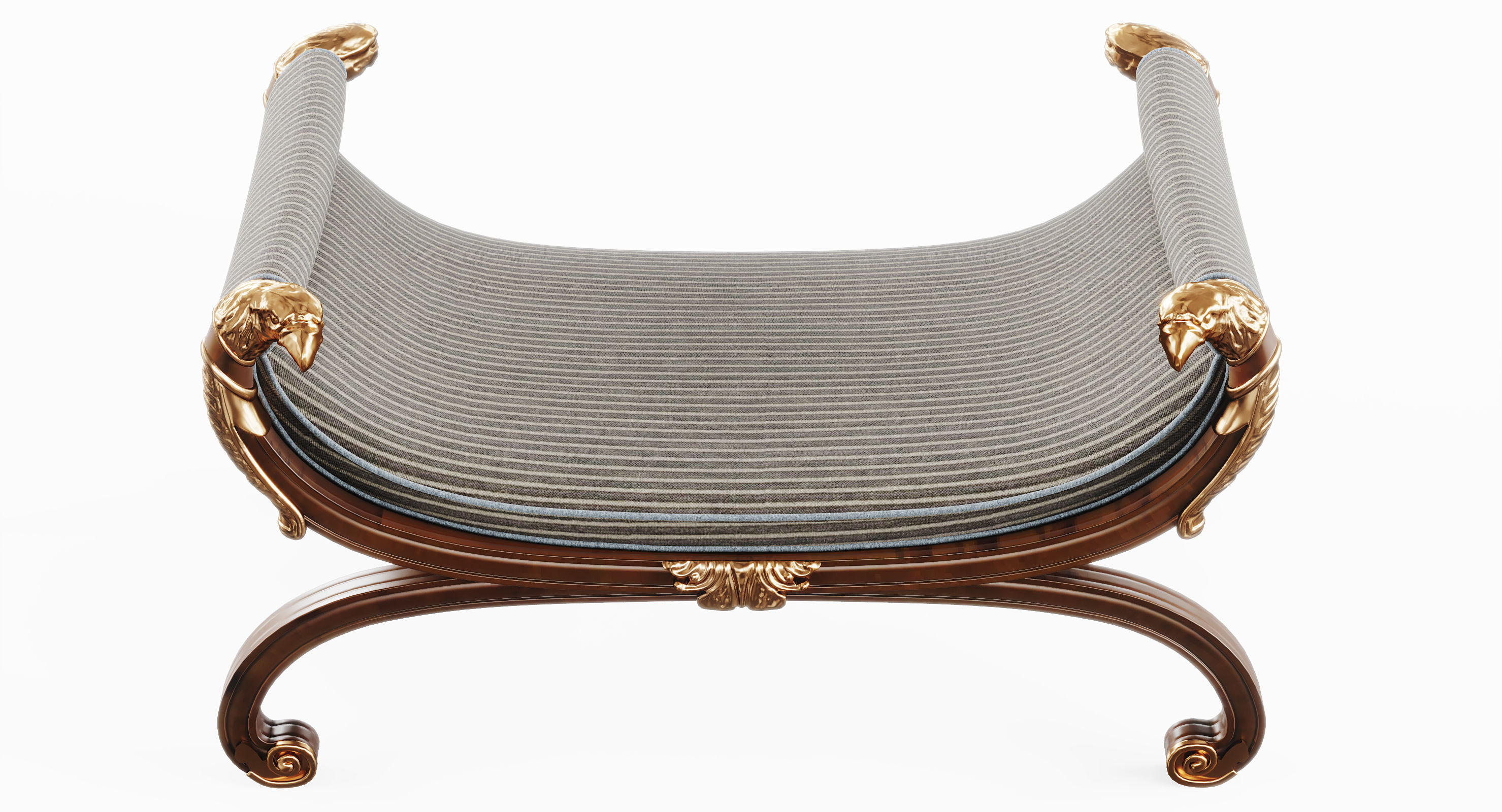 Regency Bench 3D model_5