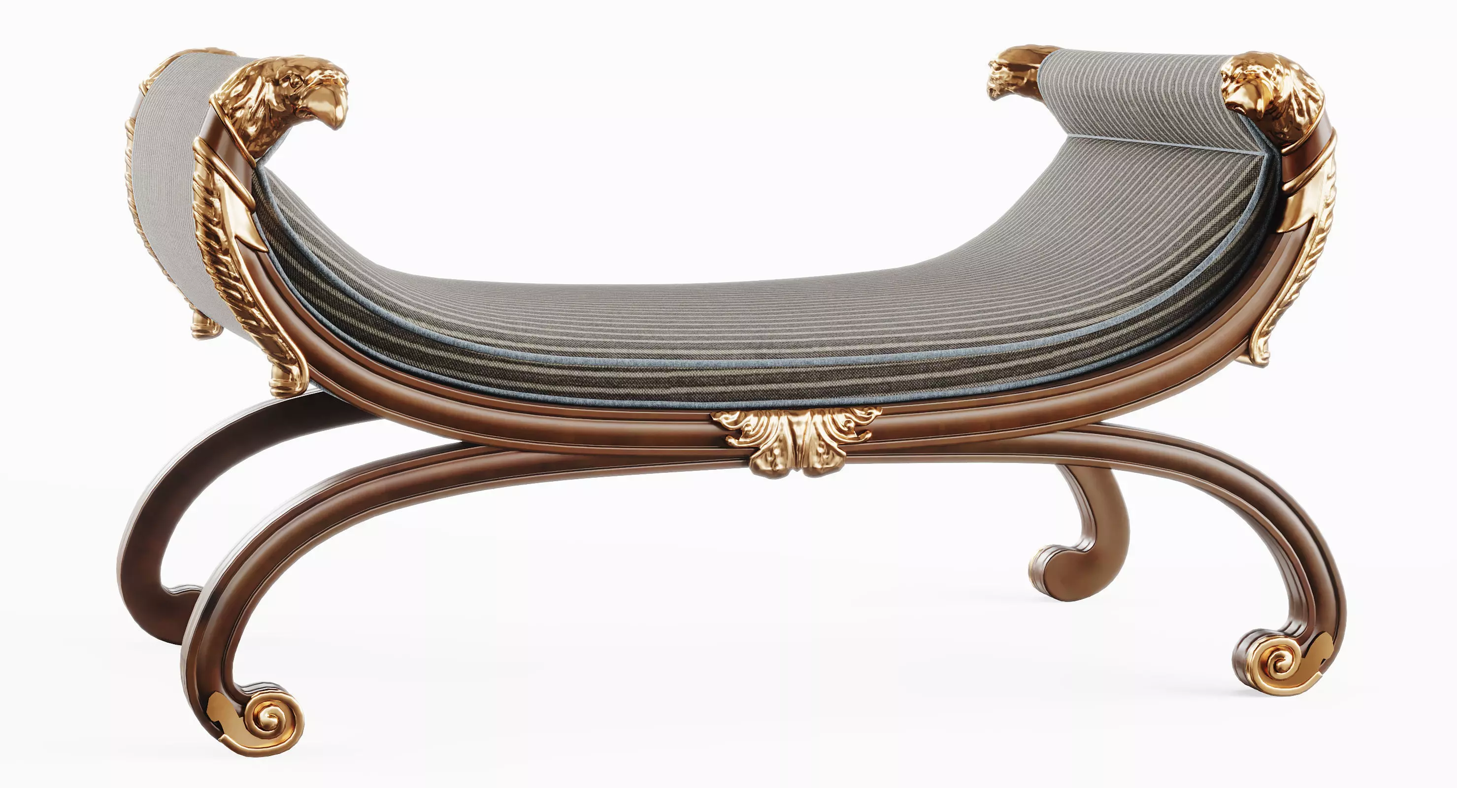 Regency Bench 3D model_0