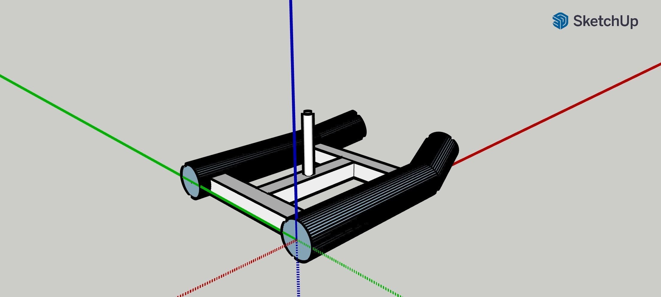 Running sled 3D model_1