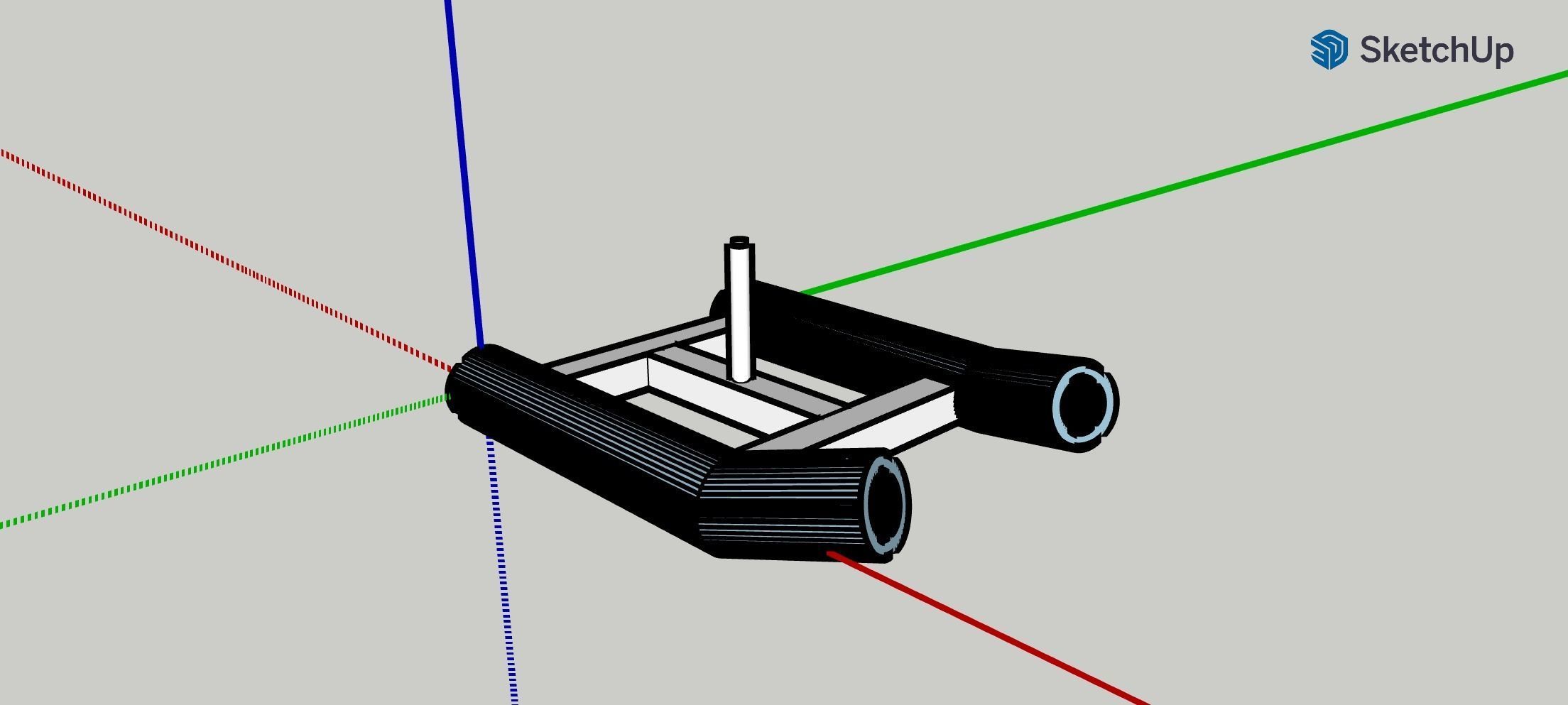 Running sled 3D model_2