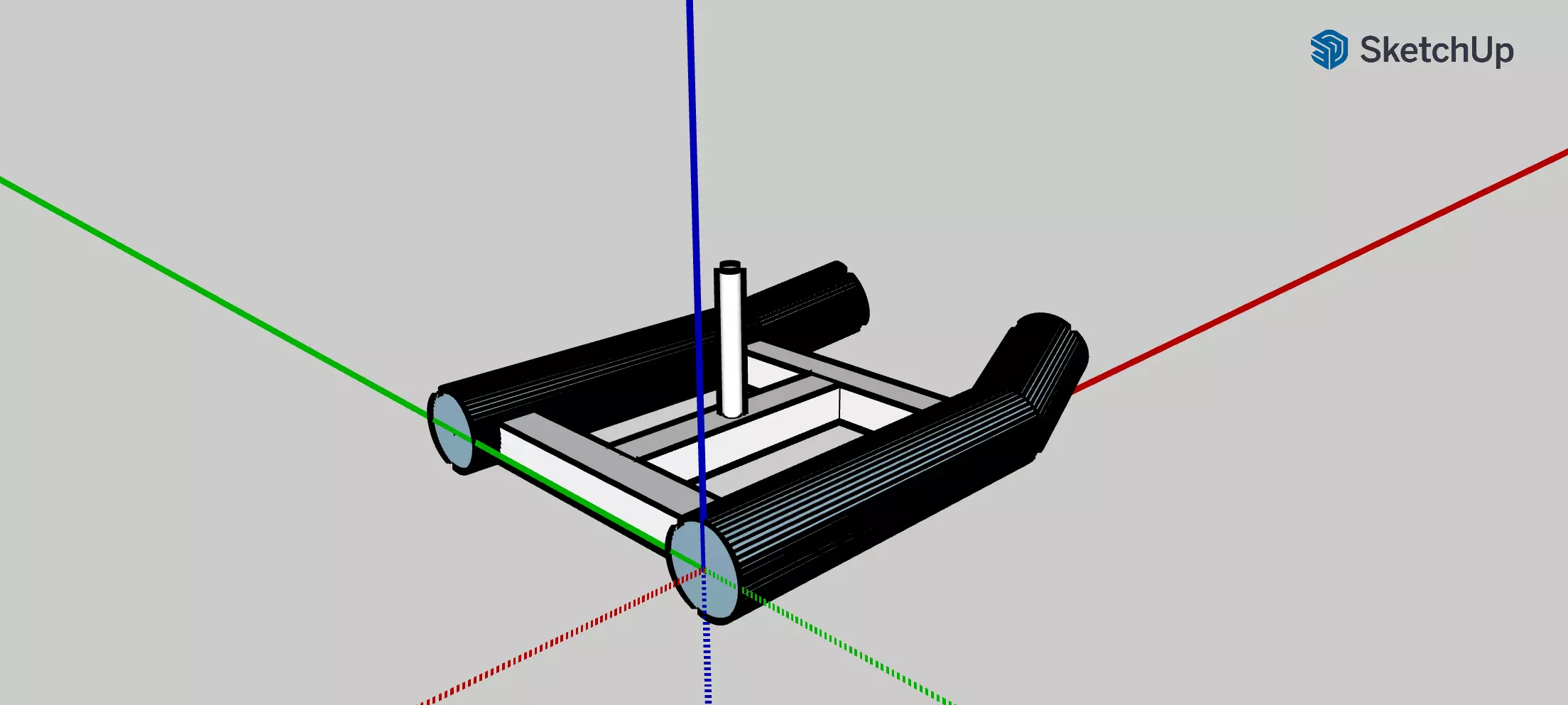 Running sled 3D model_0