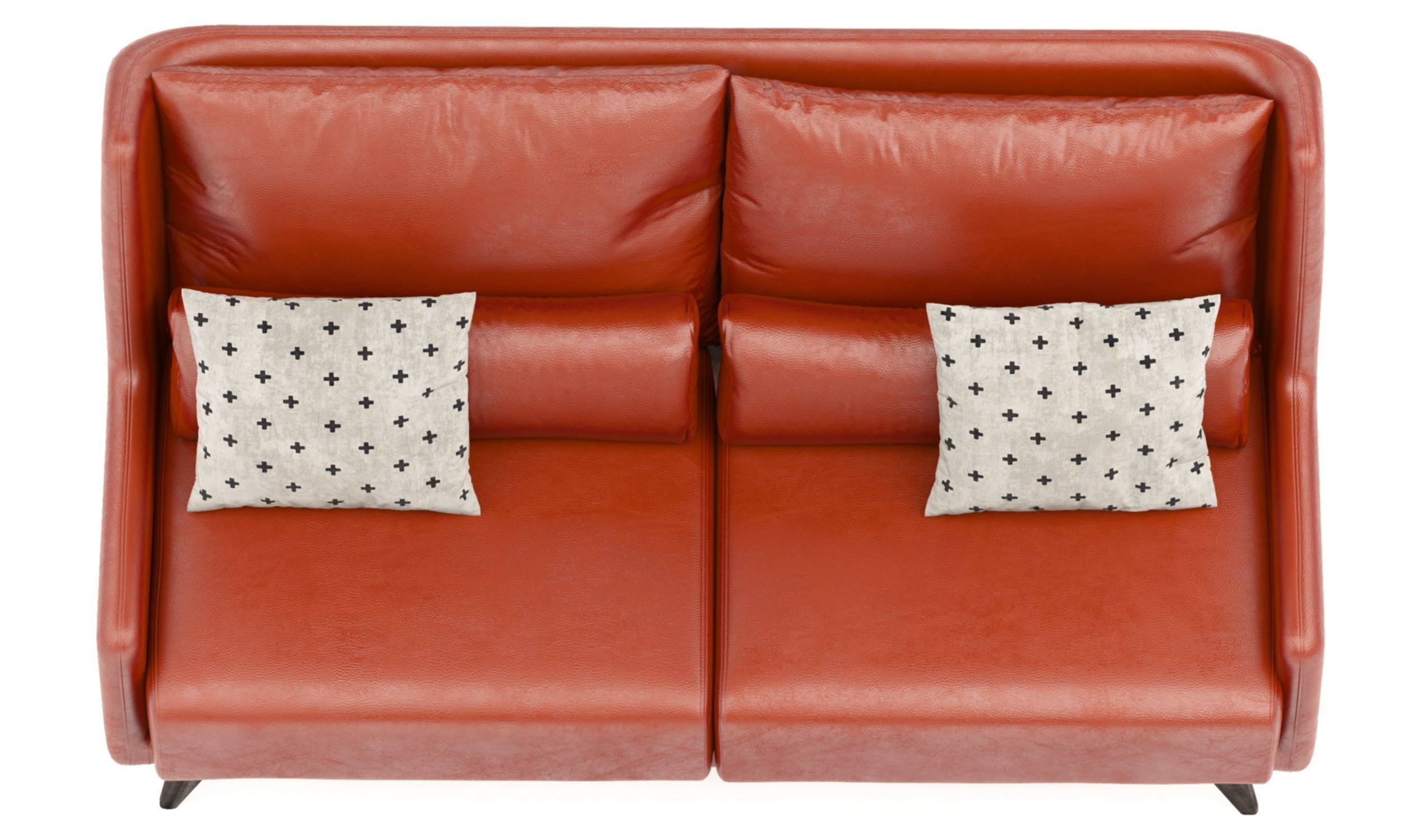 ONYX Leather SOFA with cushions and bolsters 3D model_4