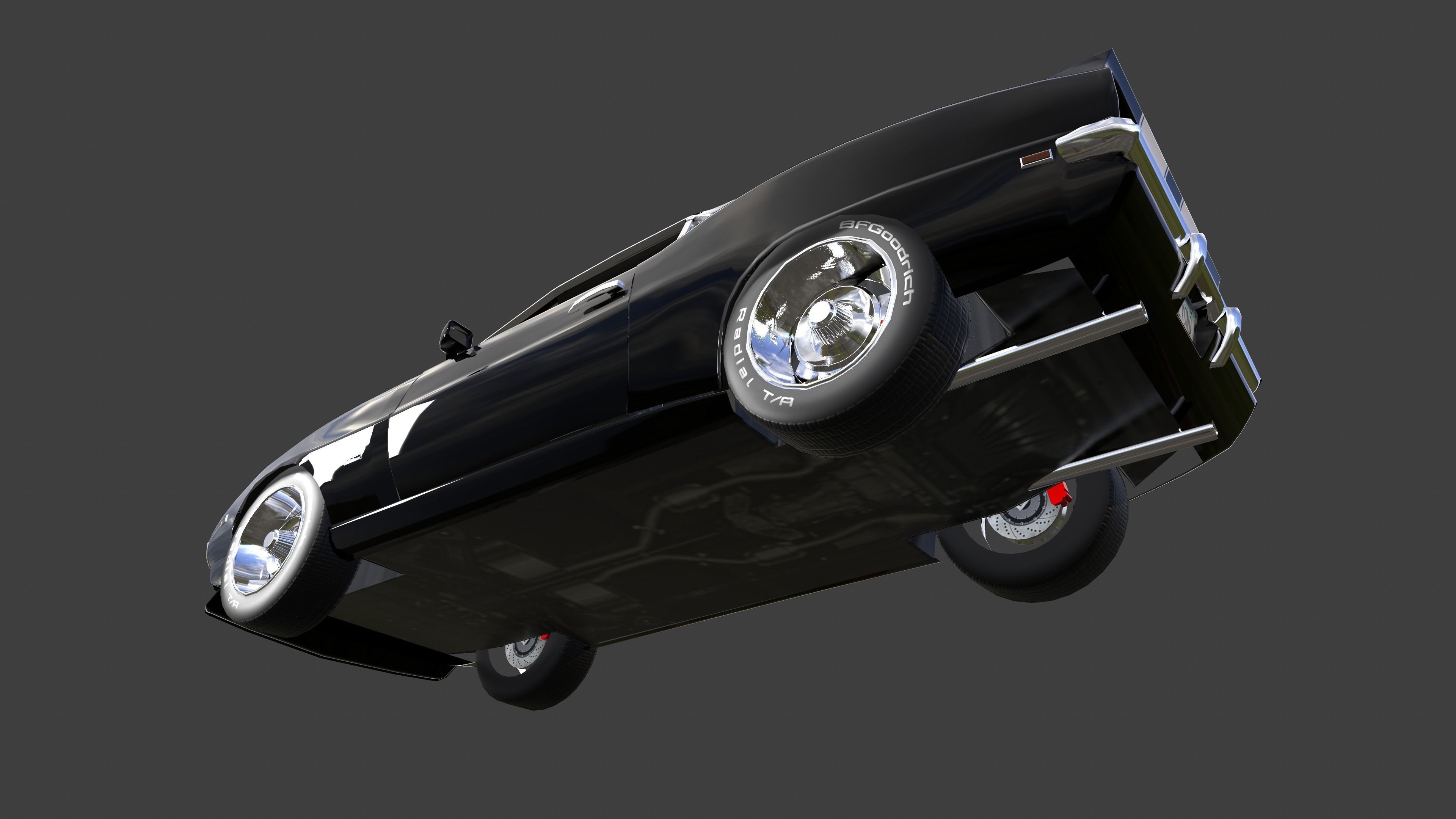 Chevrolet Camaro SS 1969 Low-poly 3D model_7