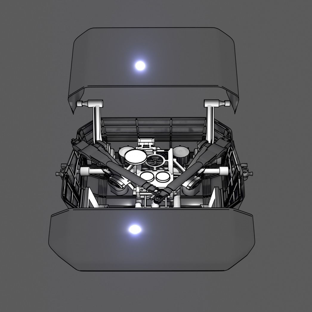 Mini Satellite Laser Shield Design 3D model_3