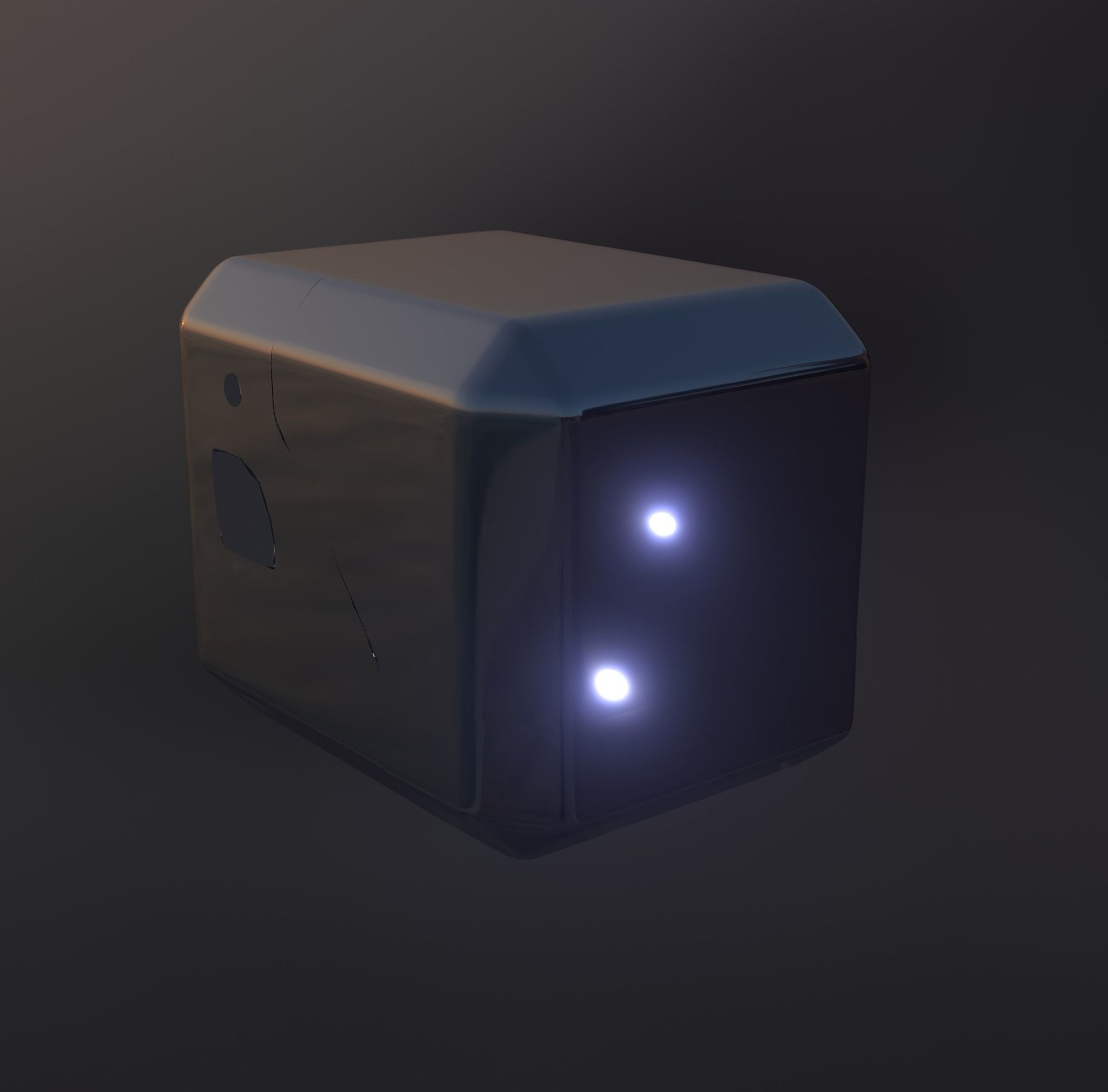 Mini Satellite Laser Shield Design 3D model_1