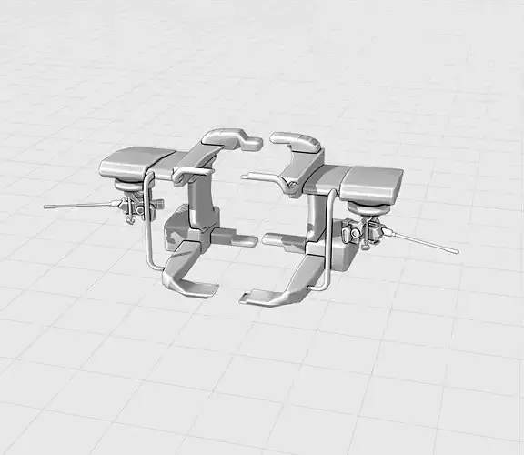 Helicopter Cannon Attachment 3D model