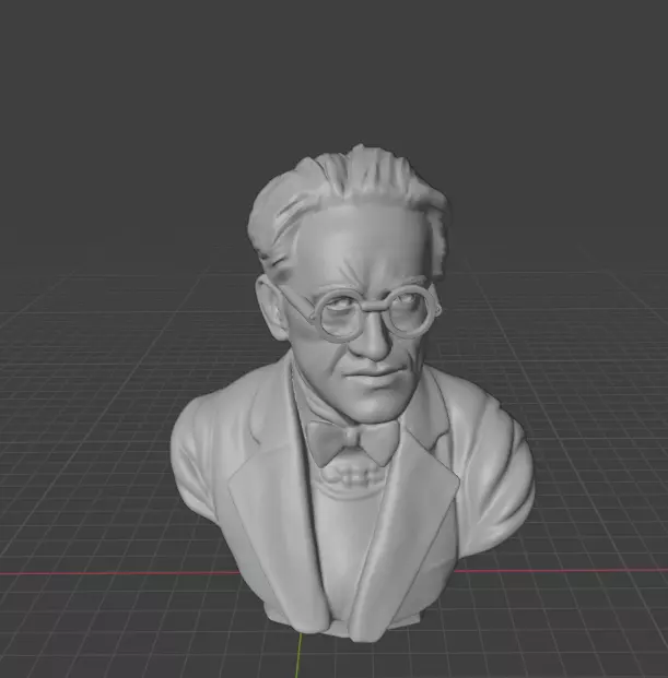 Erwin Schrodinger 3D print model_25
