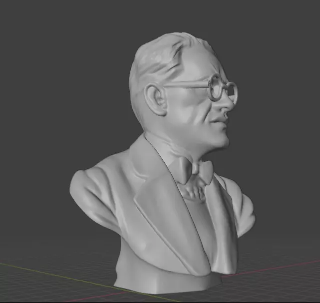 Erwin Schrodinger 3D print model_2