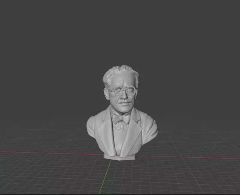 Erwin Schrodinger 3D print model_0