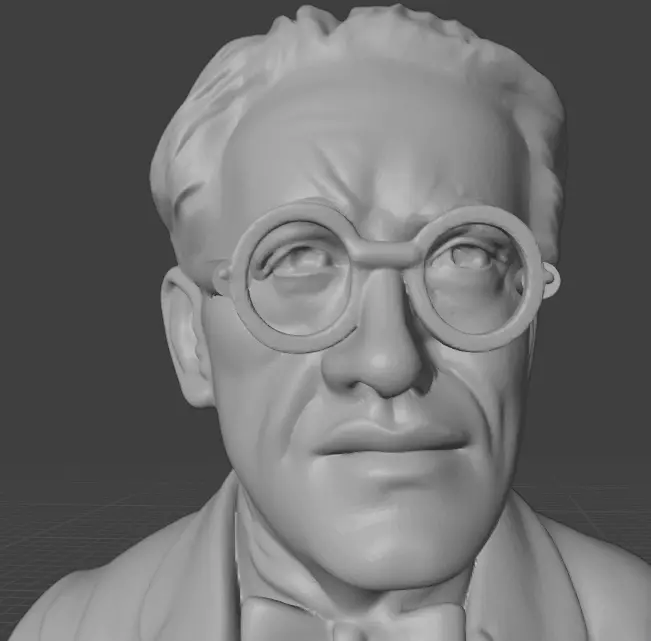 Erwin Schrodinger 3D print model_20