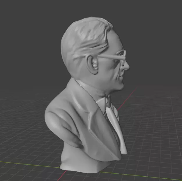 Erwin Schrodinger 3D print model_10