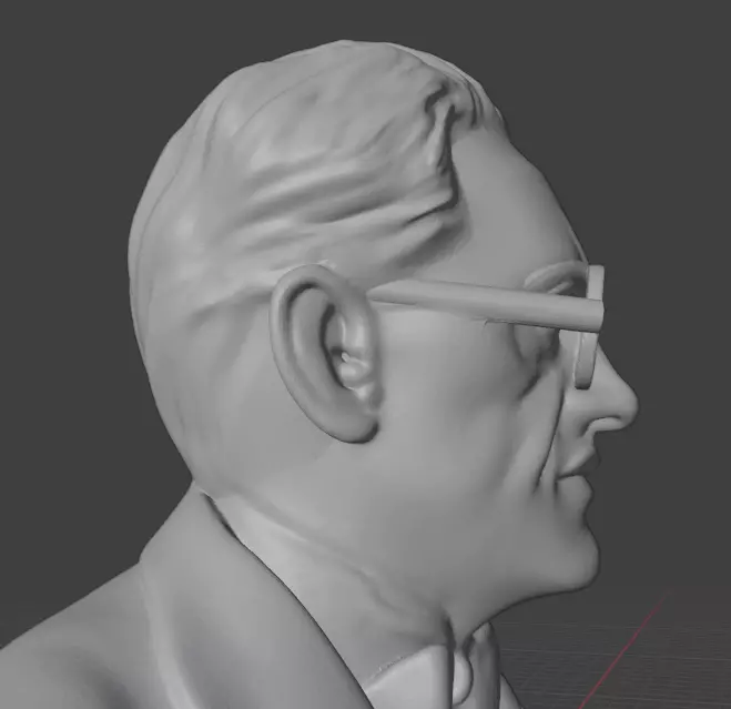 Erwin Schrodinger 3D print model_24