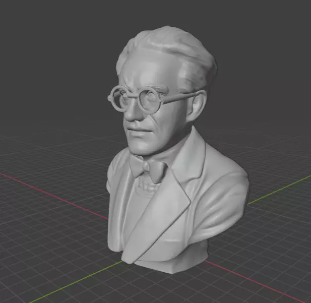 Erwin Schrodinger 3D print model_9