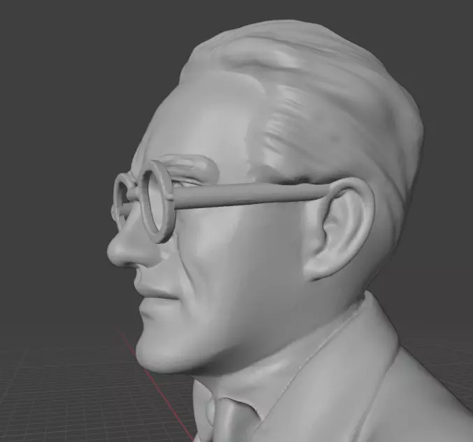 Erwin Schrodinger 3D print model_17